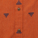 Malcom Shirt - Rust Fil Coupe Pyramids - Bridge & Burn - STAG Provisions - Tops - S/S Woven - Other Pattern