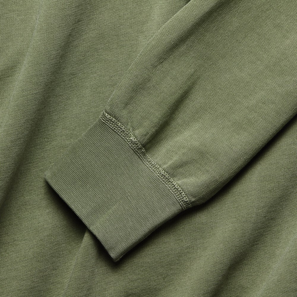 
                          Pigment Dye Supima Fleece Sweatshirt - Olive Drab - Save Khaki - STAG Provisions - Tops - Fleece / Sweatshirt
                        