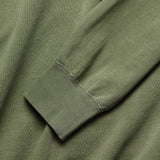 Pigment Dye Supima Fleece Sweatshirt - Olive Drab - Save Khaki - STAG Provisions - Tops - Fleece / Sweatshirt