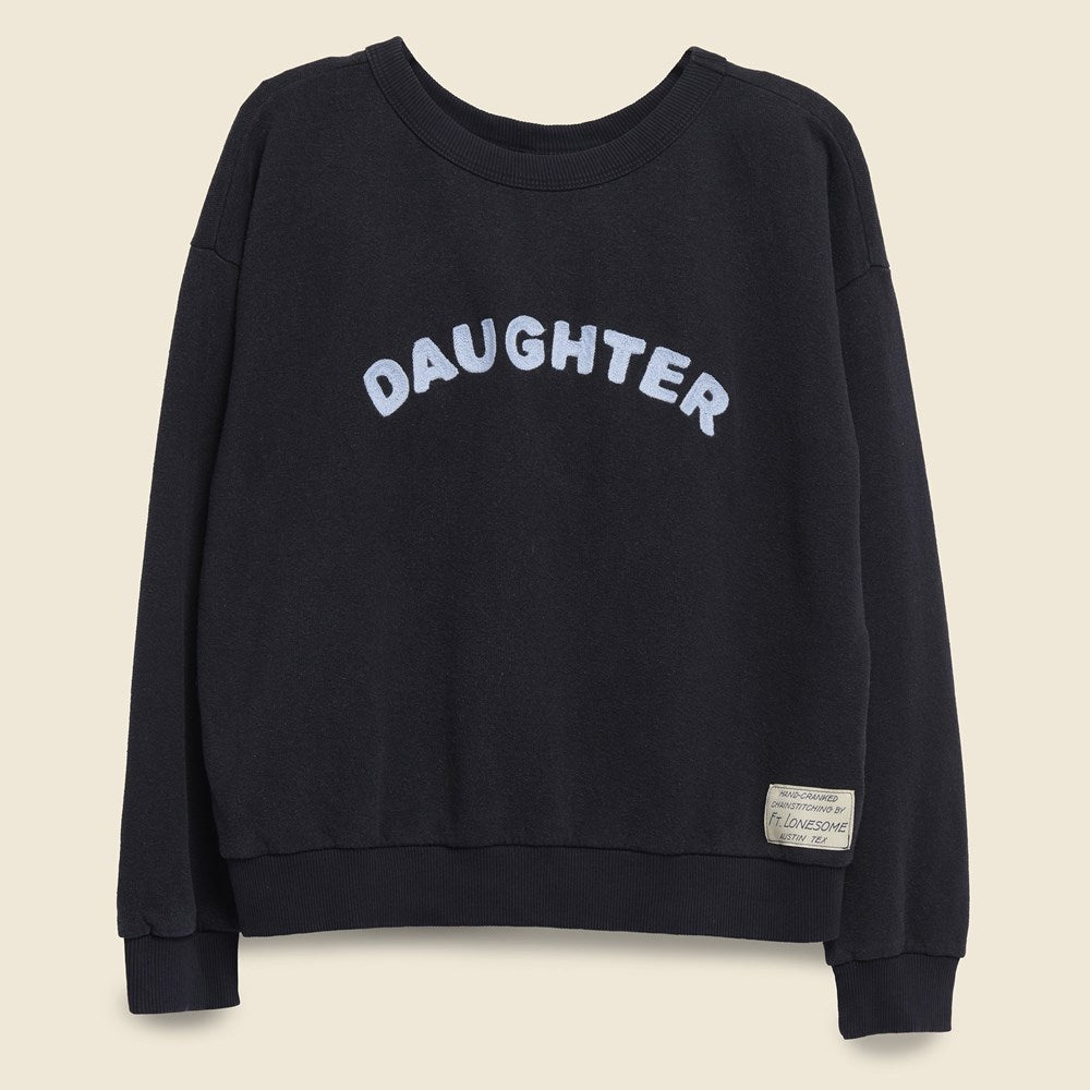 Fort Lonesome DAUGHTER Sweatshirt - Black/Blue