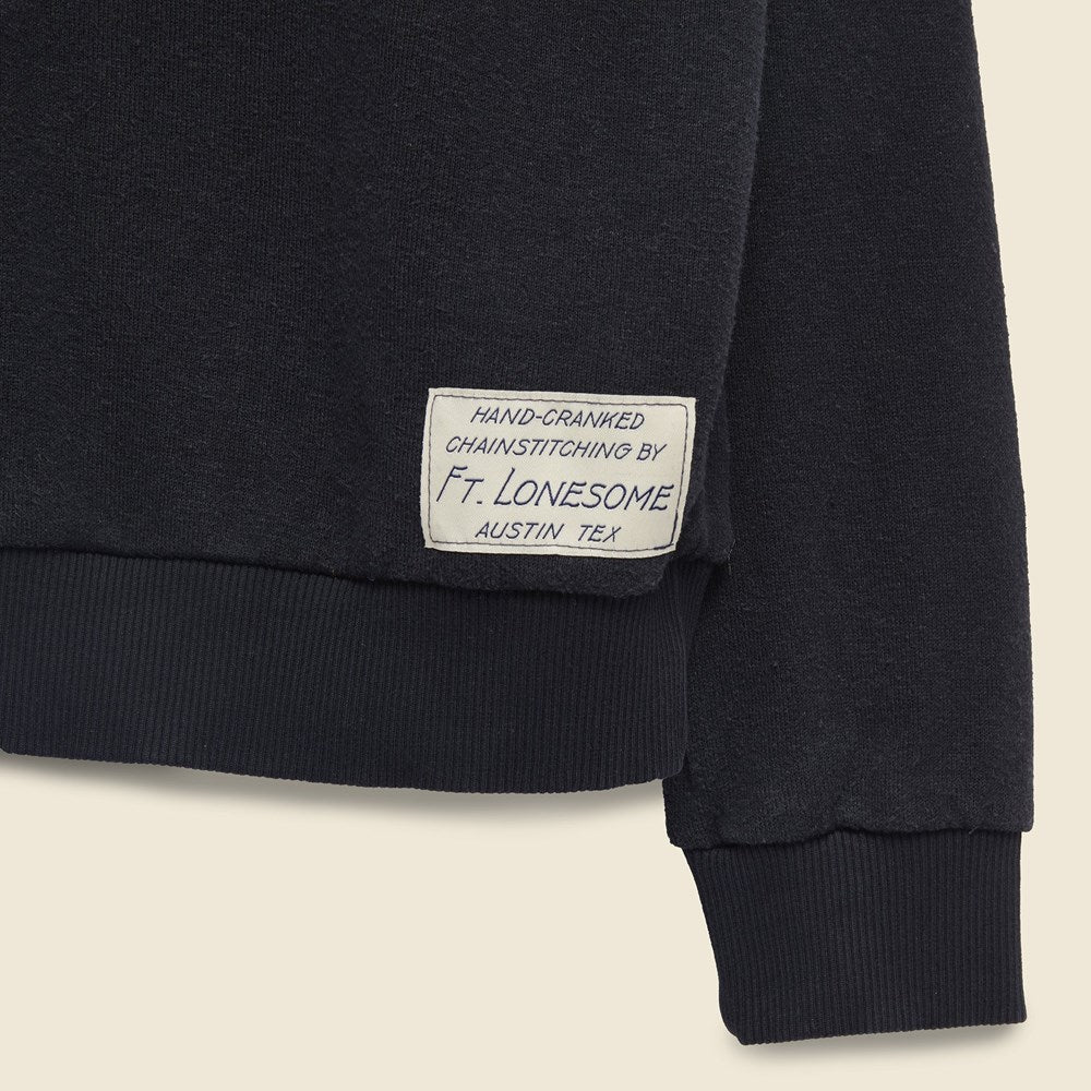 DAUGHTER Sweatshirt - Black/Blue - Fort Lonesome - STAG Provisions - W - Tops - L/S Fleece