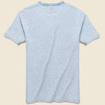 Indigo Pocket Tee - Azure Stream Stripe - Faherty - STAG Provisions - Tops - S/S Tee