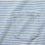 Indigo Pocket Tee - Azure Stream Stripe - Faherty - STAG Provisions - Tops - S/S Tee