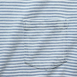 Indigo Pocket Tee - Azure Stream Stripe - Faherty - STAG Provisions - Tops - S/S Tee