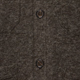 Wool Fleece Cardigan - Brown - Universal Works - STAG Provisions - Tops - Sweater