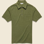 Slub Cotton Standard Polo - Olive - Alex Mill - STAG Provisions - Tops - S/S Knit