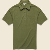 Slub Cotton Standard Polo - Olive - Alex Mill - STAG Provisions - Tops - S/S Knit