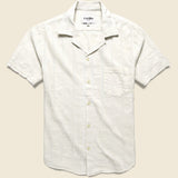 Striped Seersucker Shirt - White - Corridor - STAG Provisions - Tops - S/S Woven - Other Pattern