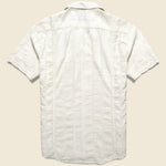 Striped Seersucker Shirt - White - Corridor - STAG Provisions - Tops - S/S Woven - Other Pattern