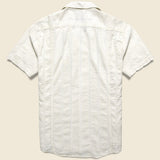 Striped Seersucker Shirt - White - Corridor - STAG Provisions - Tops - S/S Woven - Other Pattern