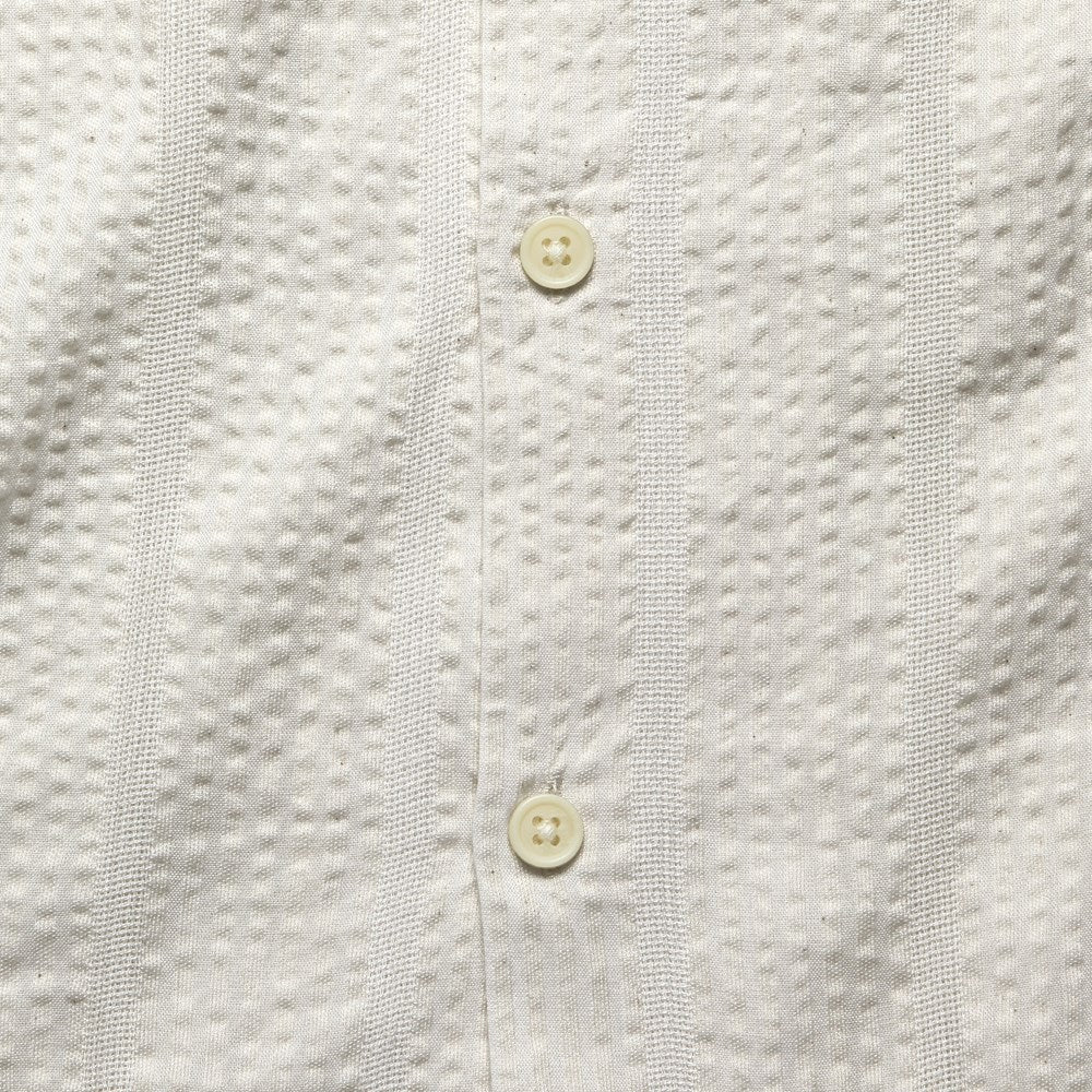 Striped Seersucker Shirt - White - Corridor - STAG Provisions - Tops - S/S Woven - Other Pattern