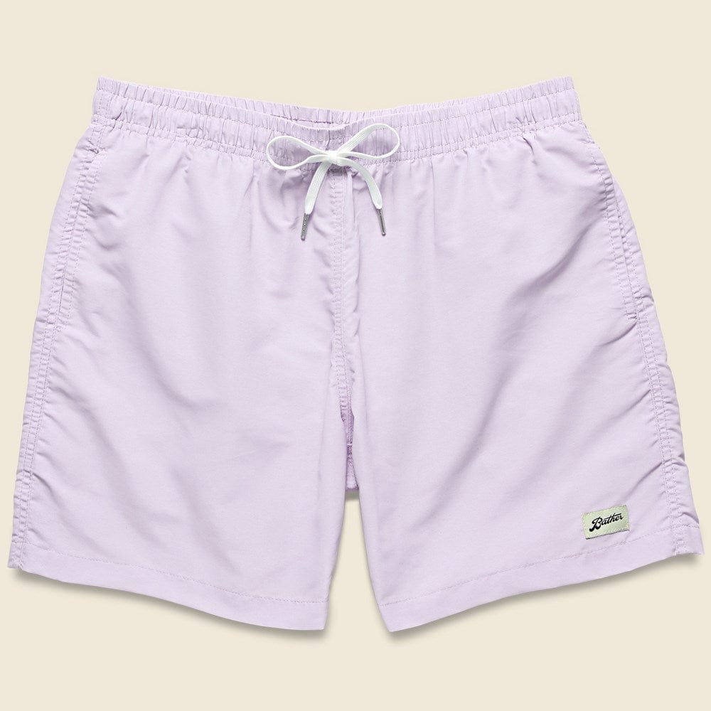 Solid Swim Trunk - Lavender