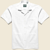 Seersucker Guayabera Shirt - White - Gitman Vintage - STAG Provisions - Tops - S/S Woven - Seersucker