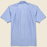 Chambray Guayabera Shirt - Blue - Gitman Vintage - STAG Provisions - Tops - S/S Woven - Solid