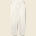 2 Pleats Twill Pant - Cement - BEAMS+ - STAG Provisions - Pants - Twill