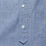 Pullover Short Sleeve Chambray Shirt - Blue - BEAMS+ - STAG Provisions - Tops - S/S Woven - Solid