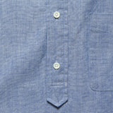Pullover Short Sleeve Chambray Shirt - Blue - BEAMS+ - STAG Provisions - Tops - S/S Woven - Solid