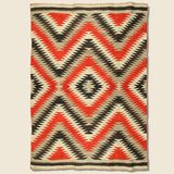 Hand-Woven Navajo Wool Rug - Red/Black/Grey/Cream - Vintage - STAG Provisions - One & Done - Blankets & Textiles