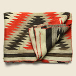 Hand-Woven Navajo Wool Rug - Red/Black/Grey/Cream - Vintage - STAG Provisions - One & Done - Blankets & Textiles