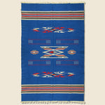 Chimayan Textile - Blue/Cream - Vintage - STAG Provisions - Gift - Blankets