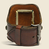 Stamped Concho Flower Leather Ketoh - Sterling/Turquoise/Leather - Smith Bros. Trading Co. - STAG Provisions - Accessories - Cuffs