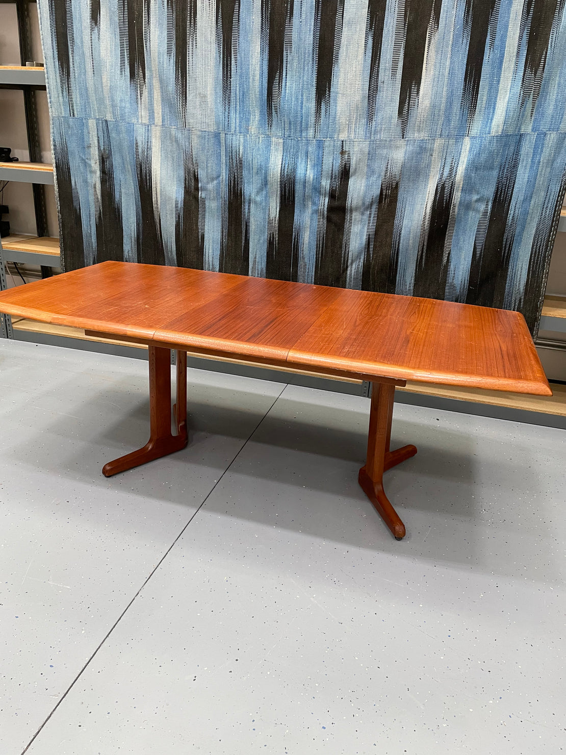 Warehouse Sale A3 - MCM Dining Table w/ Leaf