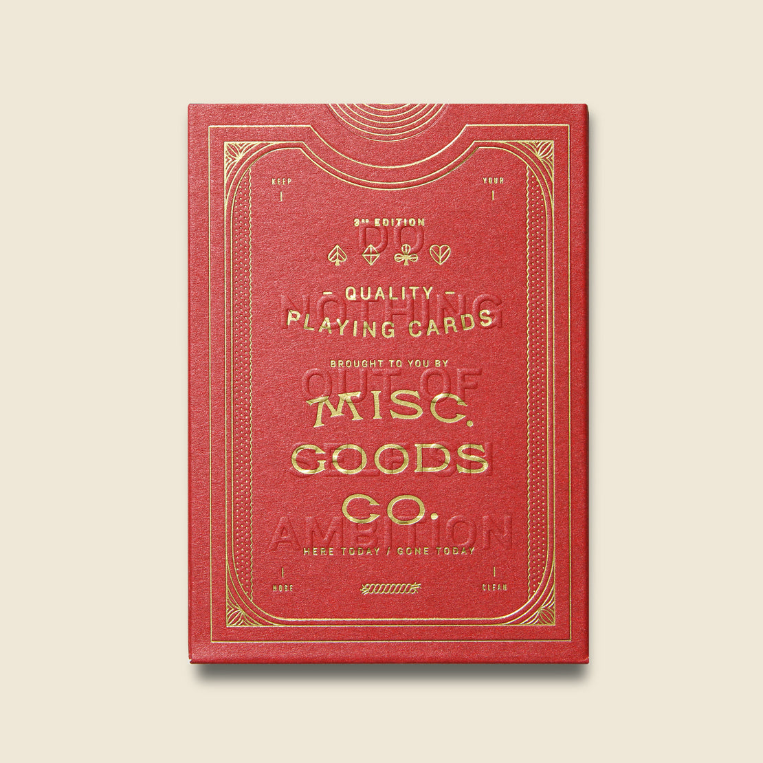 Paper Goods Playing Cards - Red