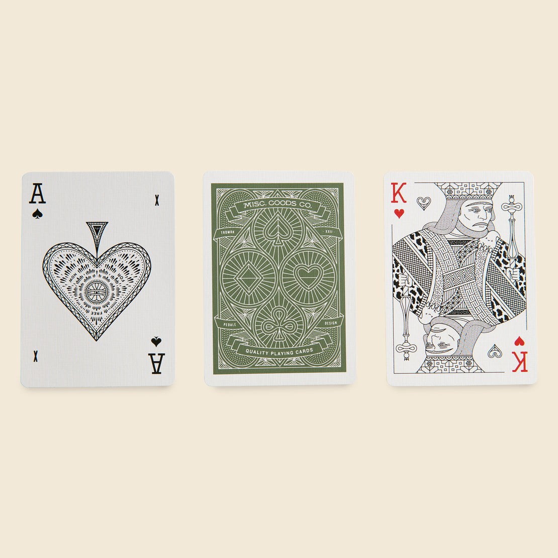 Cacti Green Playing Cards