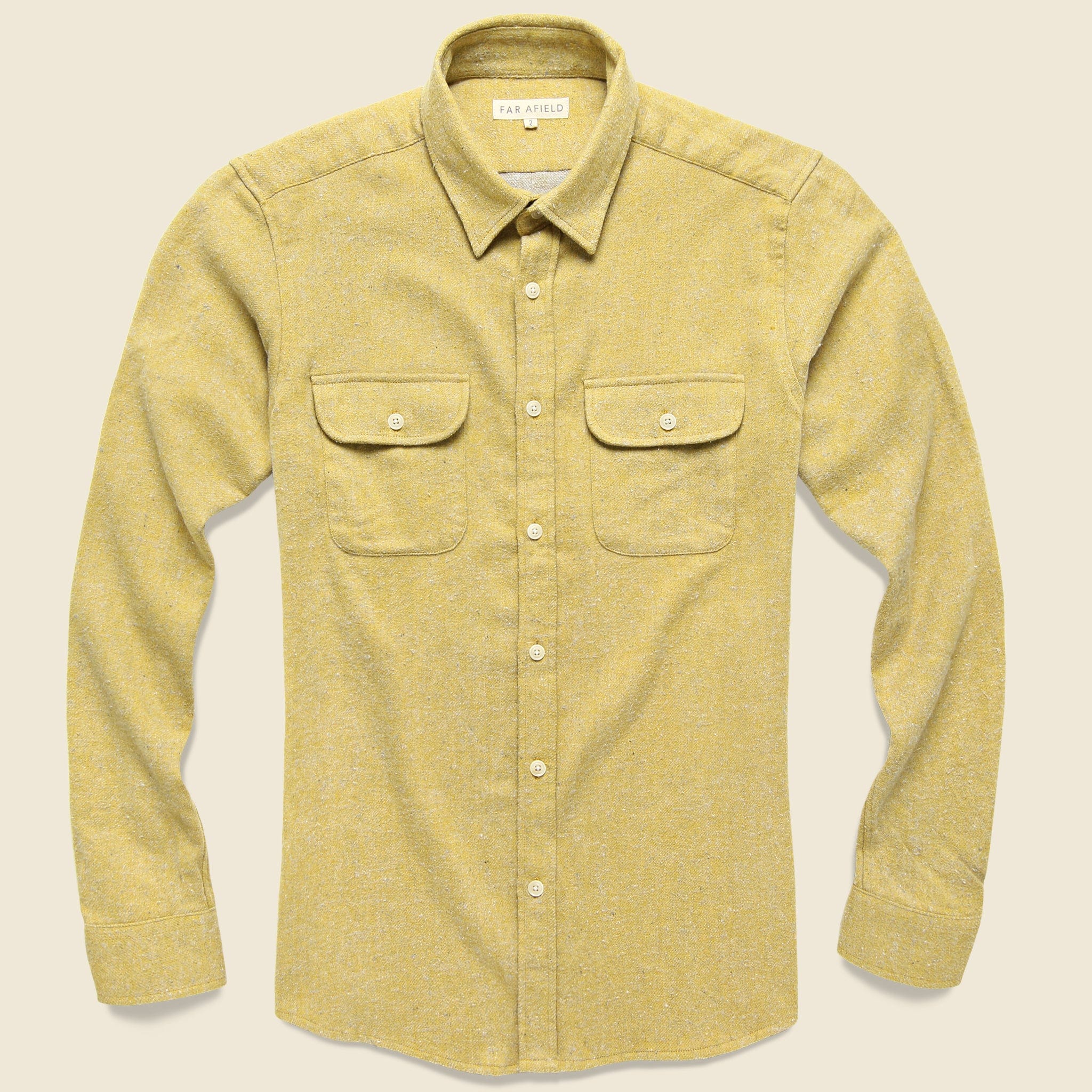 Workwear Flannel - Mustard - Afield - STAG Provisions - Tops - L/S Woven - Solid