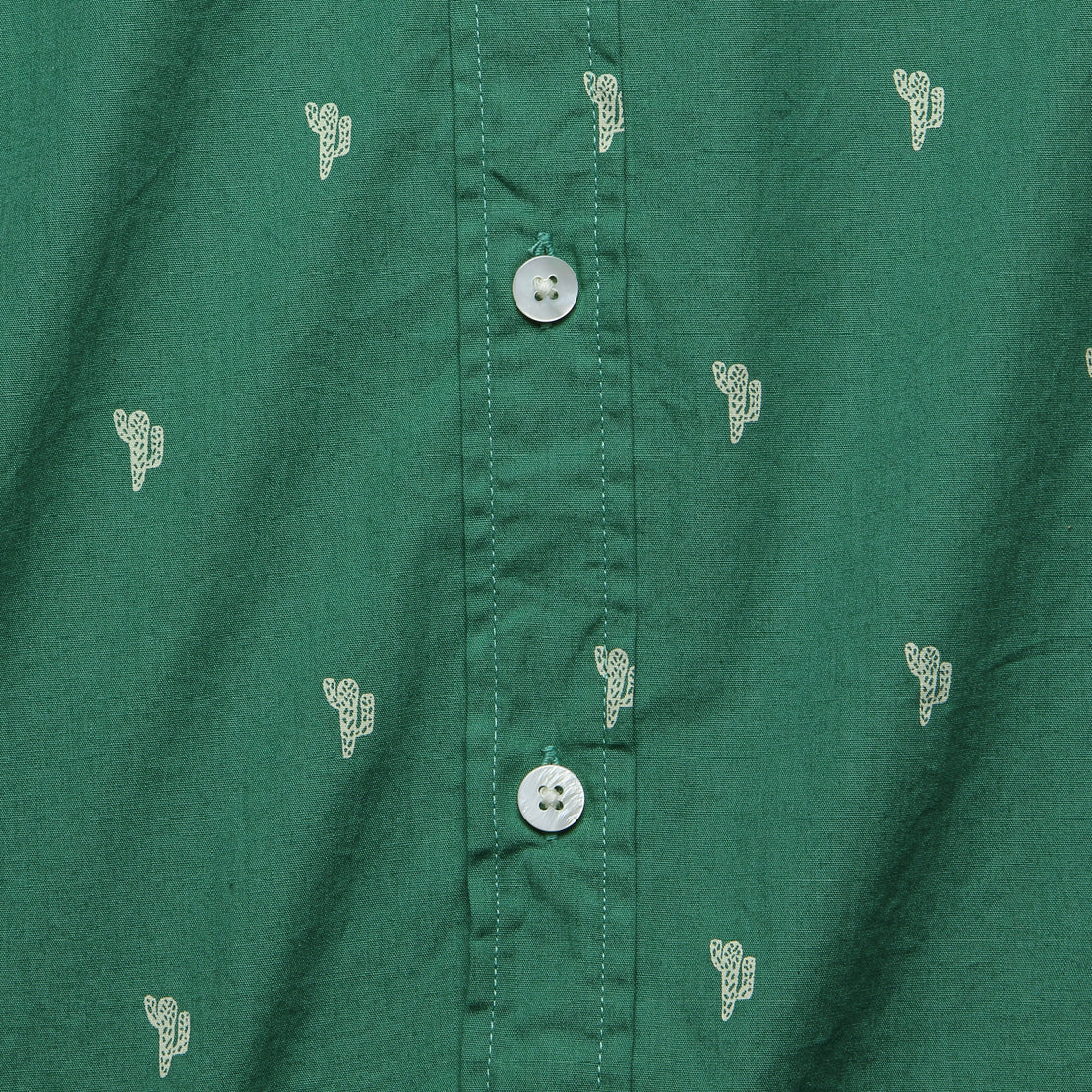 Mod Button Down Shirt - Cactus - Far Afield - STAG Provisions - Tops - S/S Woven - Other Pattern