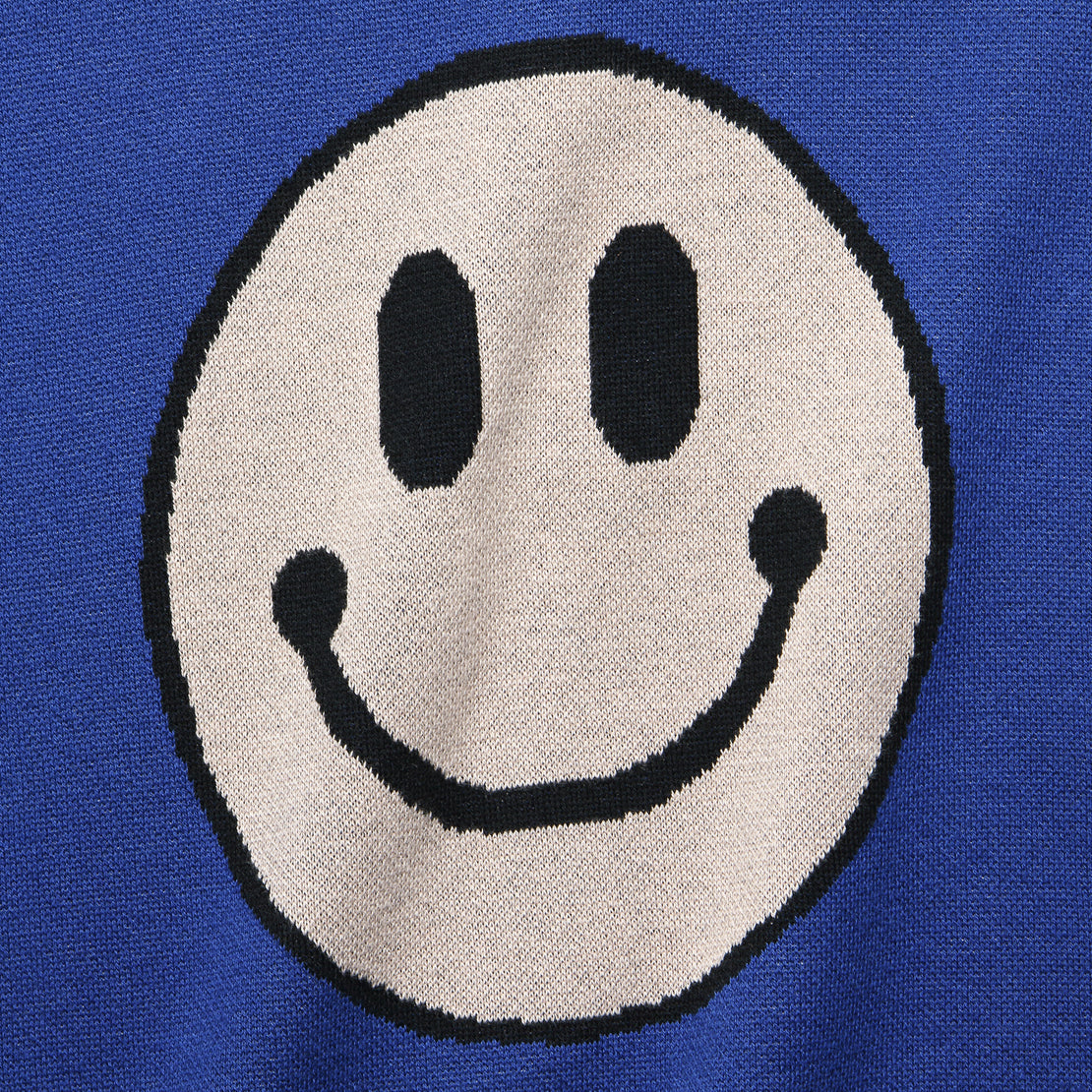 Acid Smile Knit Sweater - Blue