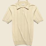 Knit Jacobs Polo - White - Far Afield - STAG Provisions - Tops - S/S Knit