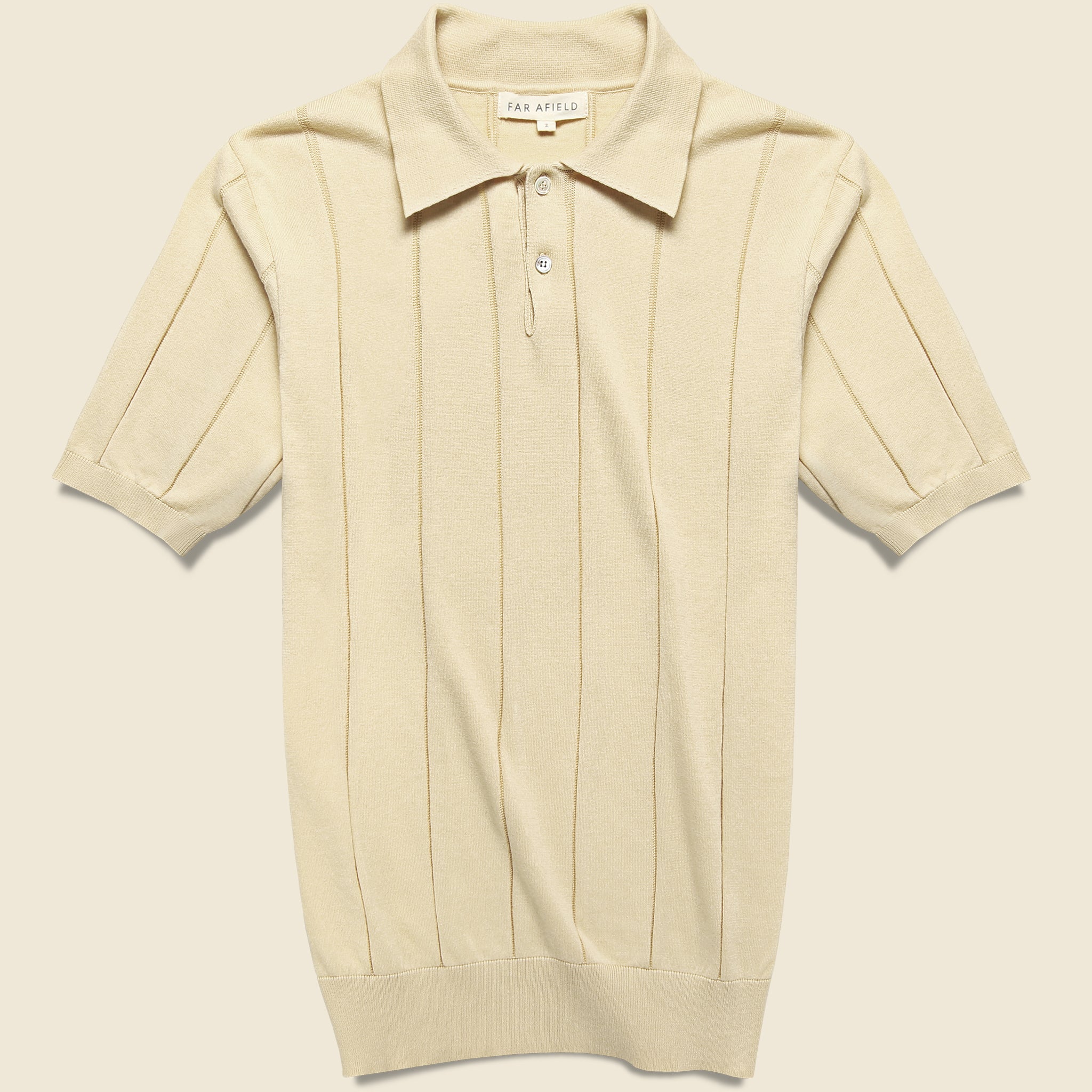 Knit Jacobs Polo - White - Far Afield - STAG Provisions - Tops - S/S Knit