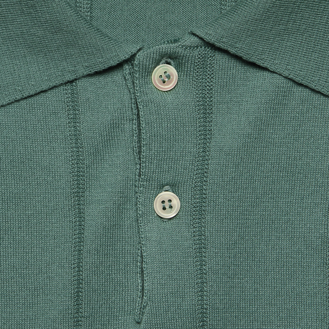 Knit Jacobs Polo - Sagebrush Green