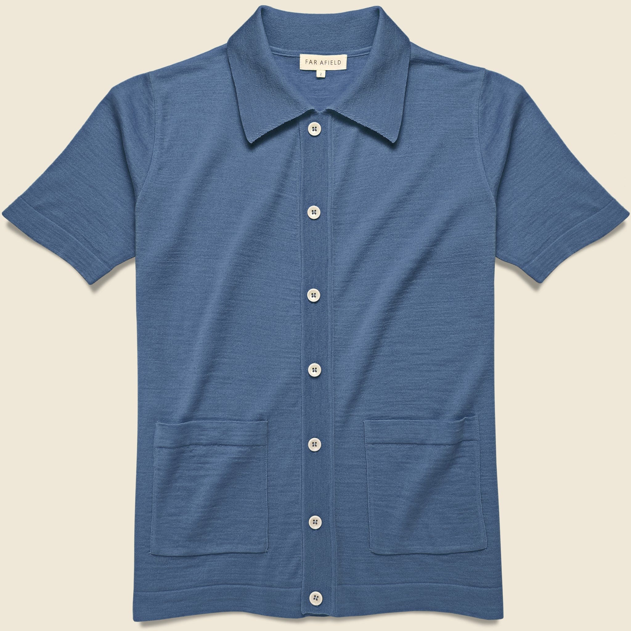 Velzey Cabana Polo - Ensign Blue - Far Afield - STAG Provisions - Tops - S/S Knit