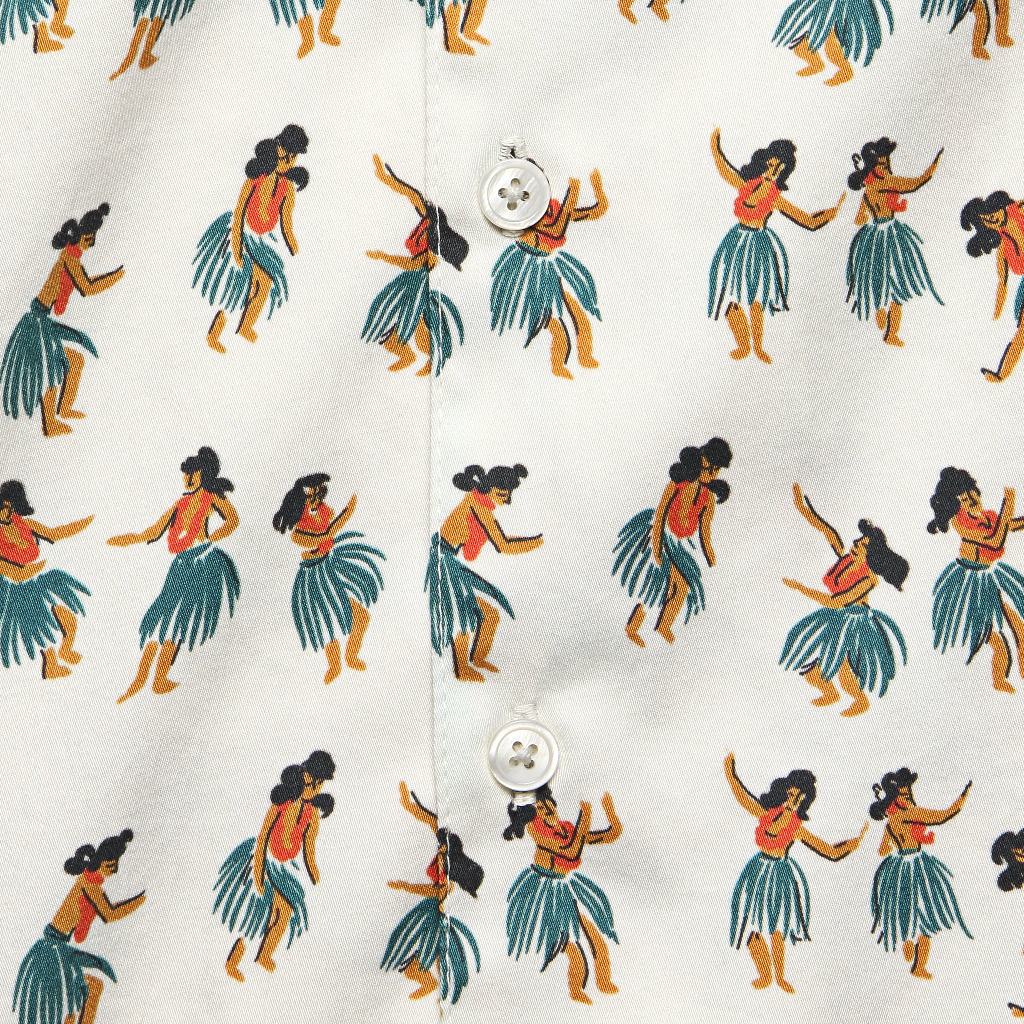 Hula Dance Stachio Shirt - White - Far Afield - STAG Provisions - Tops - S/S Woven - Other Pattern