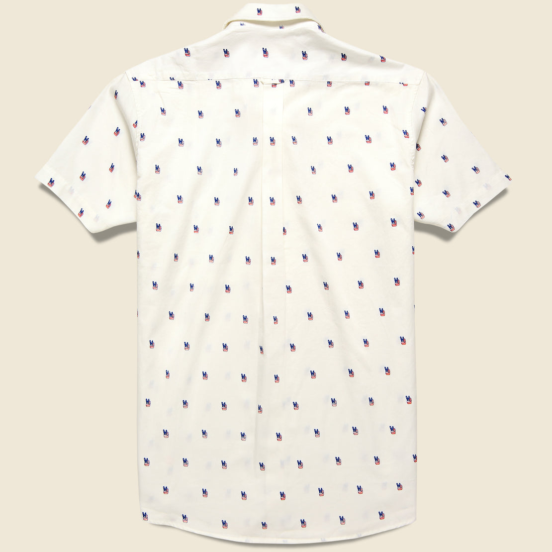 Peace Cognito Shirt - White - Far Afield - STAG Provisions - Tops - S/S Woven - Other Pattern