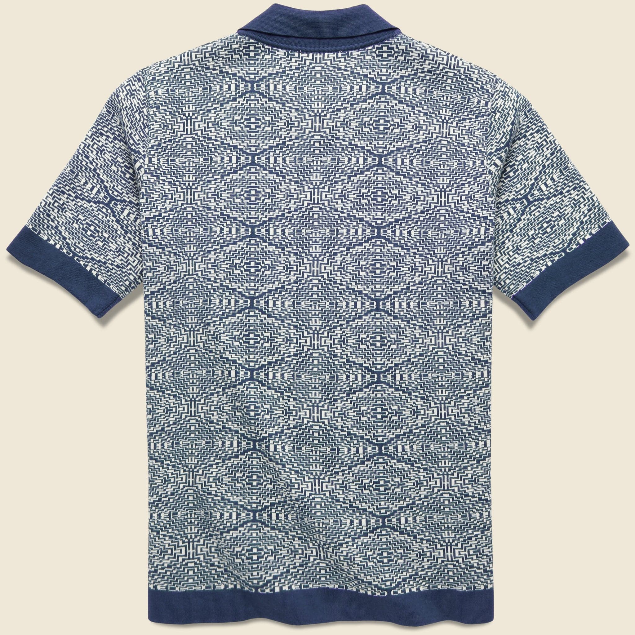 Zig Zag Cardigan - Tribal Navy - Far Afield - STAG Provisions - Tops - S/S Knit