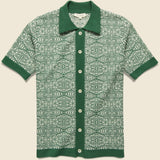 Zig Zag Cardigan - Tribal Dark Green - Far Afield - STAG Provisions - Tops - S/S Knit