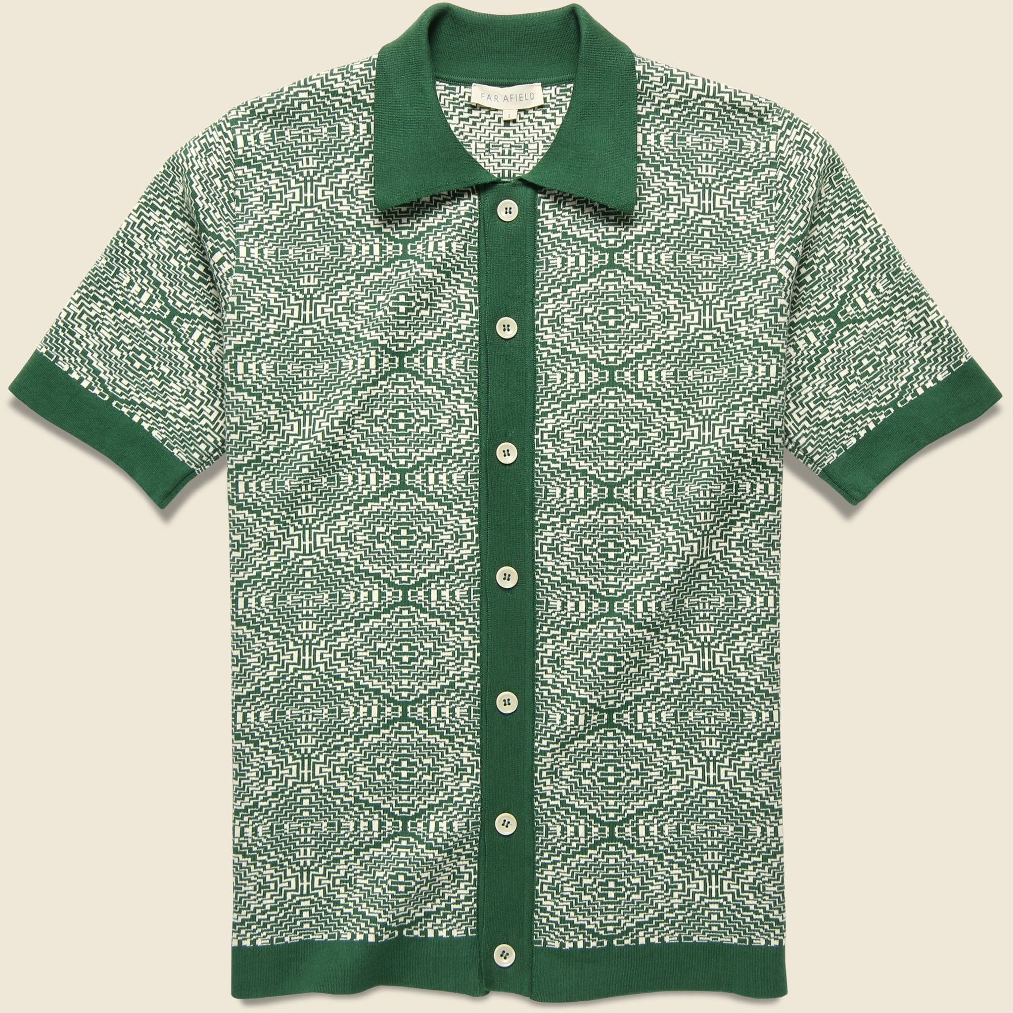 Zig Zag Cardigan - Tribal Dark Green - Far Afield - STAG Provisions - Tops - S/S Knit