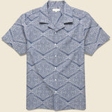 Stachio Shirt - Tribal Navy - Far Afield - STAG Provisions - Tops - S/S Woven - Other Pattern