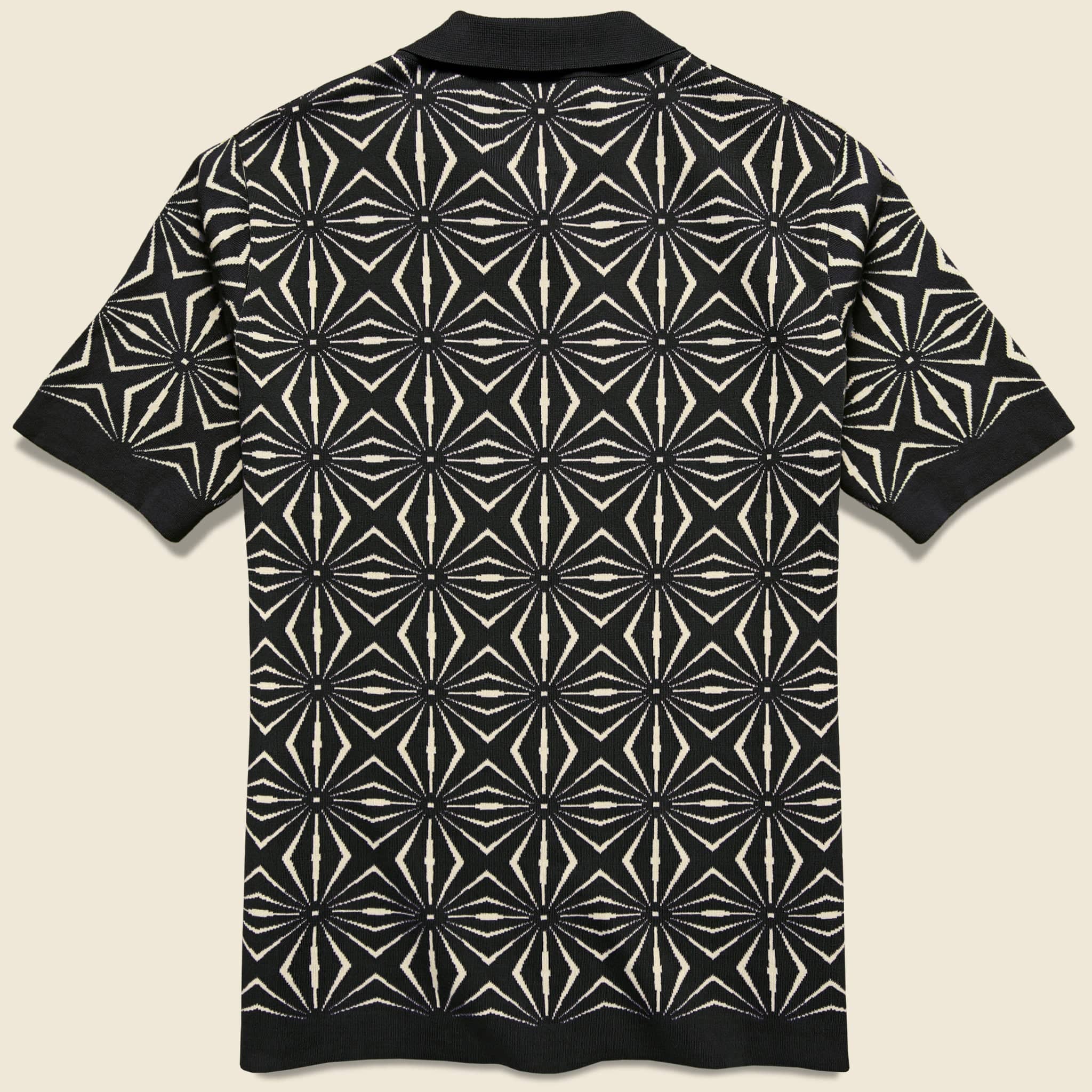Zig Zag Cardigan - Meteorite Black - Far Afield - STAG Provisions - Tops - S/S Woven - Other Pattern