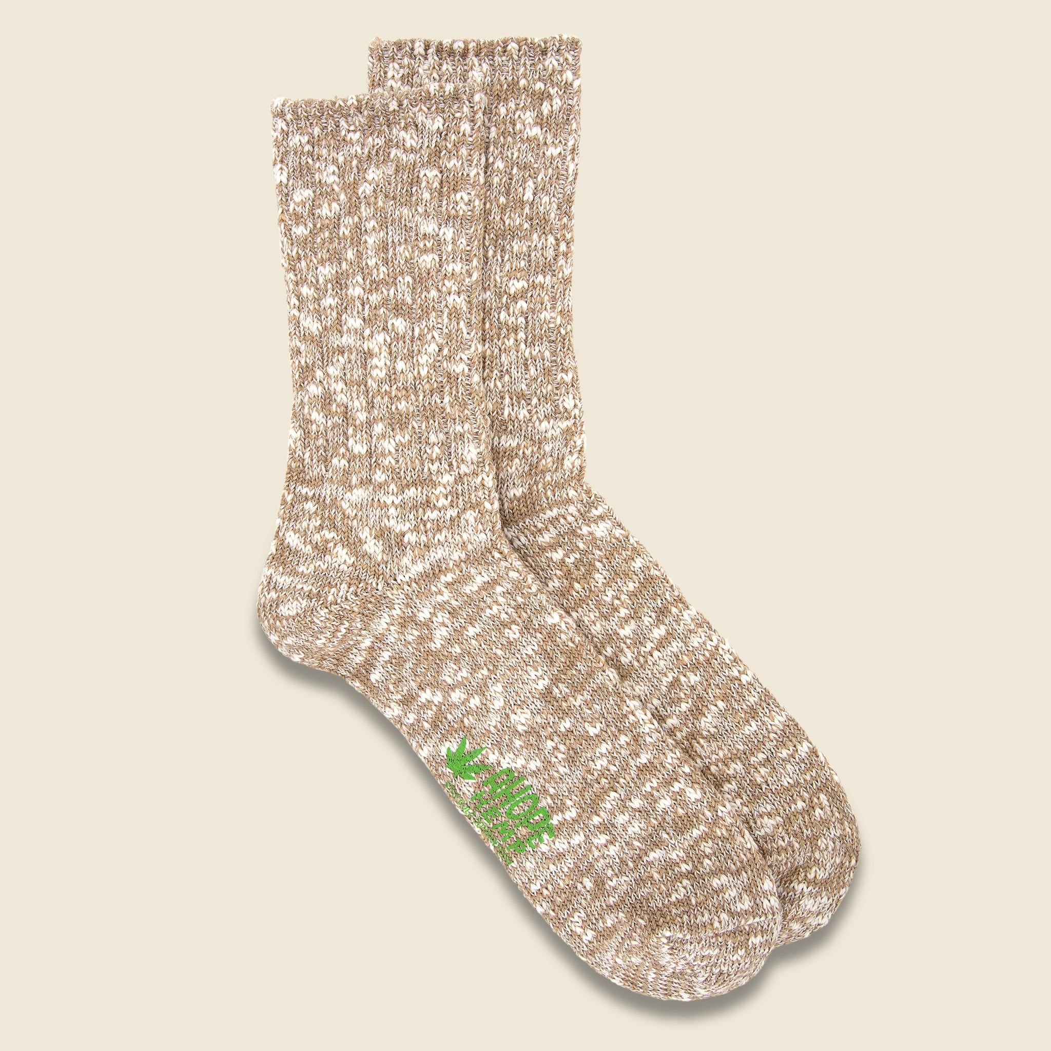 Quarter Marled Rag Sock - Beige - A Hope Hemp - STAG Provisions - Accessories - Socks