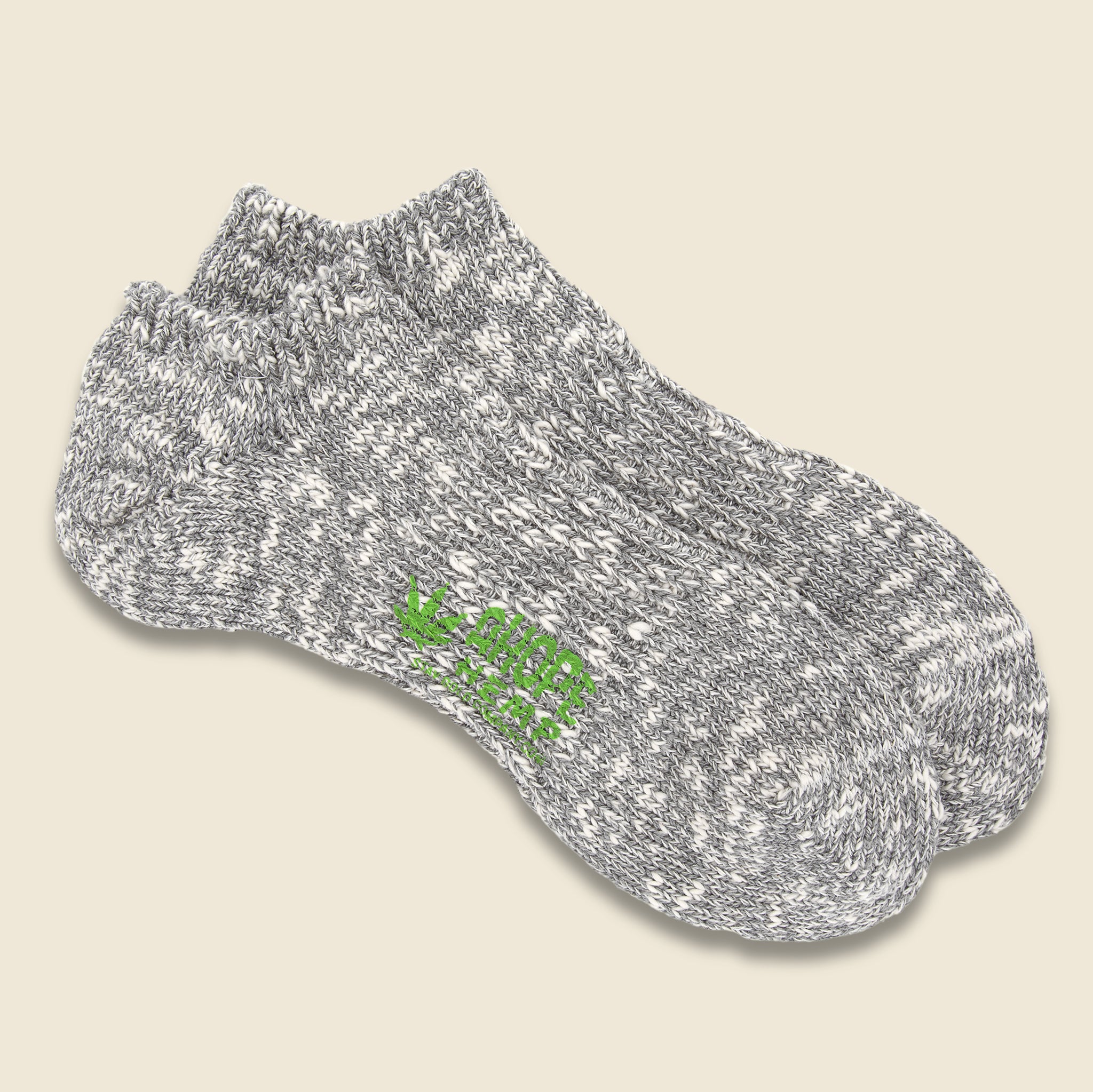 No Show Marled Rag Sock - Grey - A Hope Hemp - STAG Provisions - Accessories - Socks