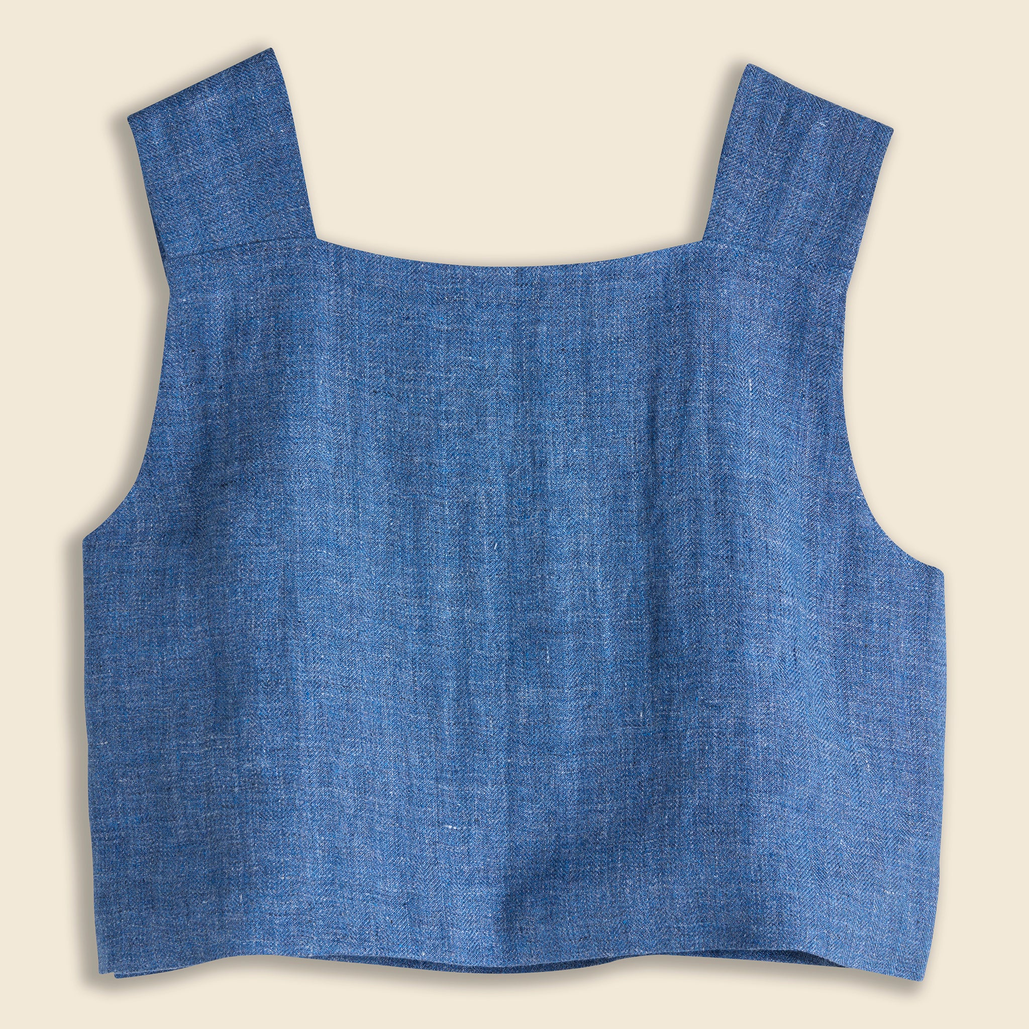 
                          Boxed Crop Top - Denim Blue - Amente - STAG Provisions - W - Tops - Sleeveless
                        