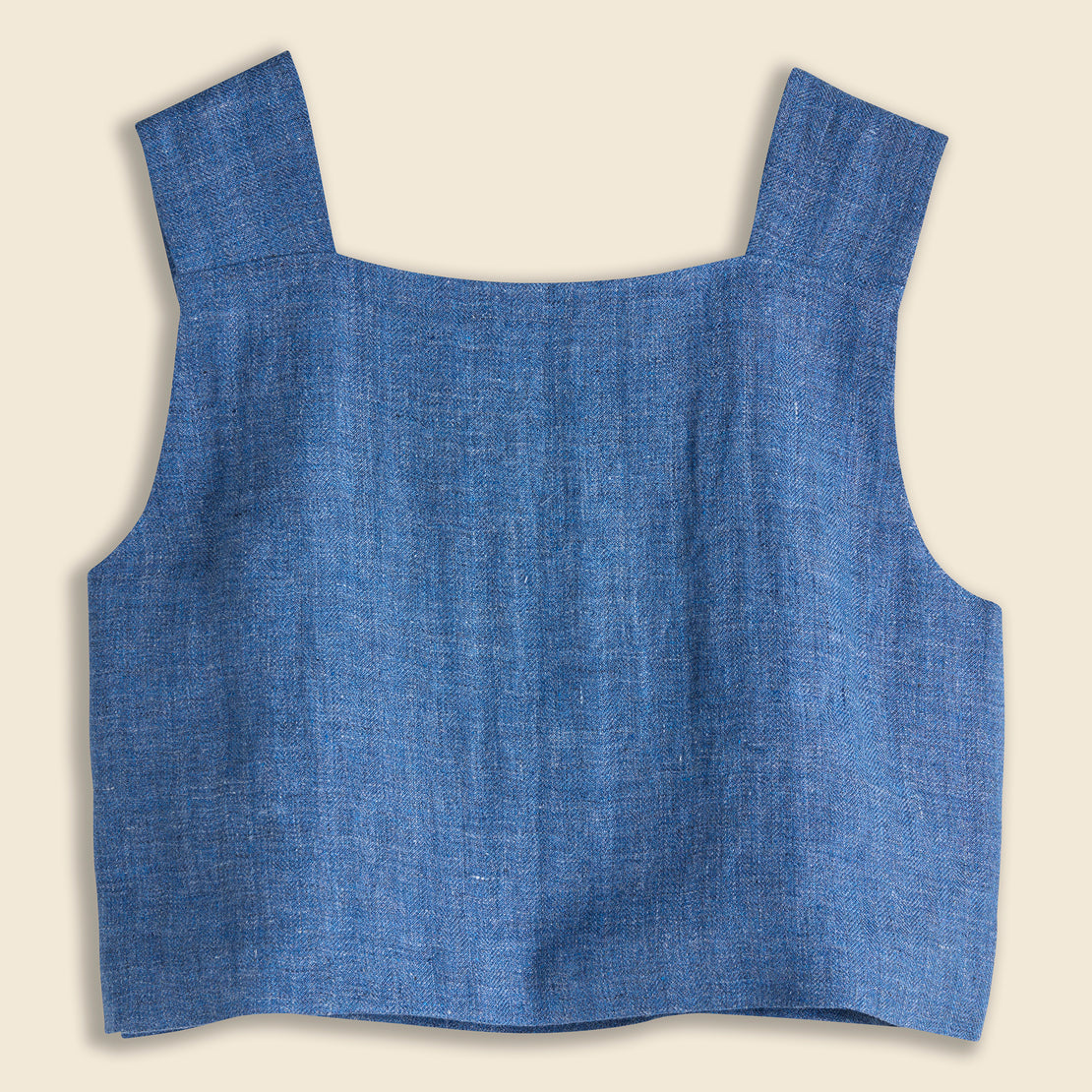 Boxed Crop Top - Denim Blue - Amente - STAG Provisions - W - Tops - Sleeveless
