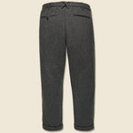 Herringbone Wool Pleated Pant - Charcoal - Alex Mill - STAG Provisions - Suiting - Suit Pant