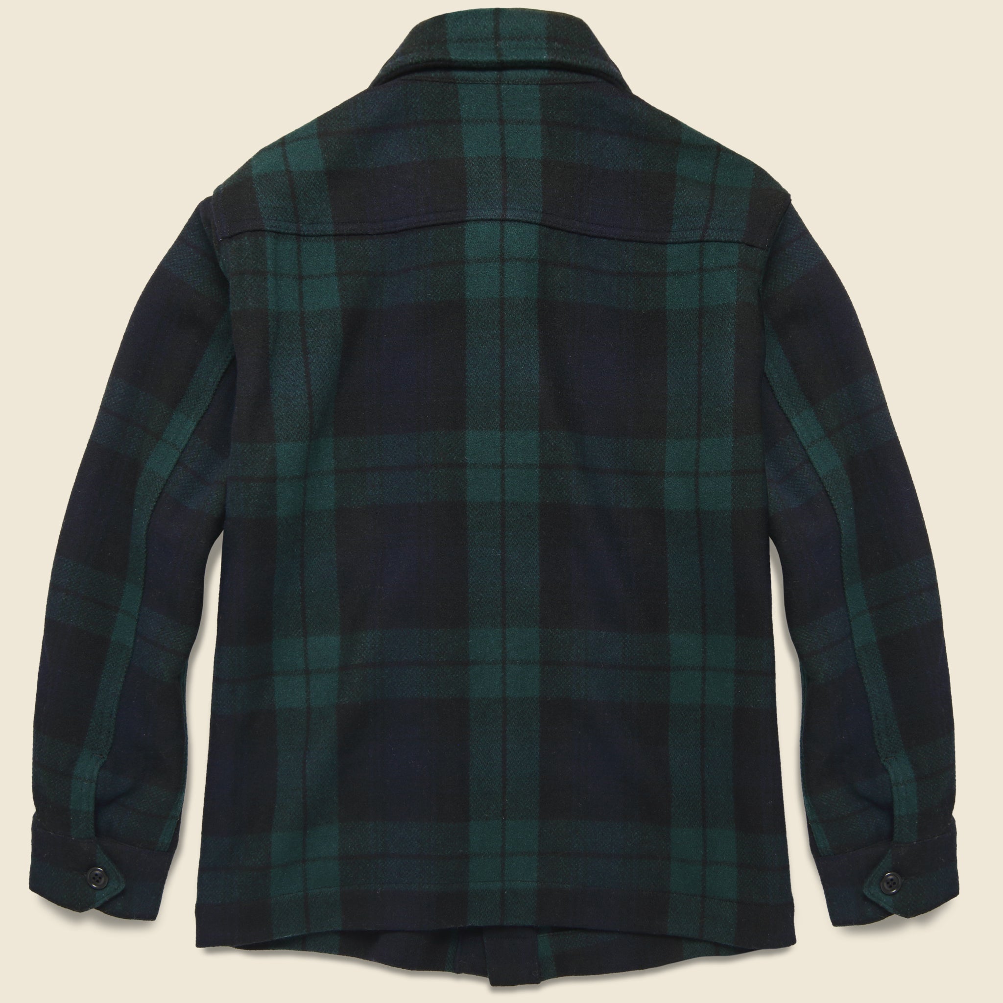 
                          Blackwatch Wool Chore Jacket - Black/Green - Alex Mill - STAG Provisions - Outerwear - Coat / Jacket
                        