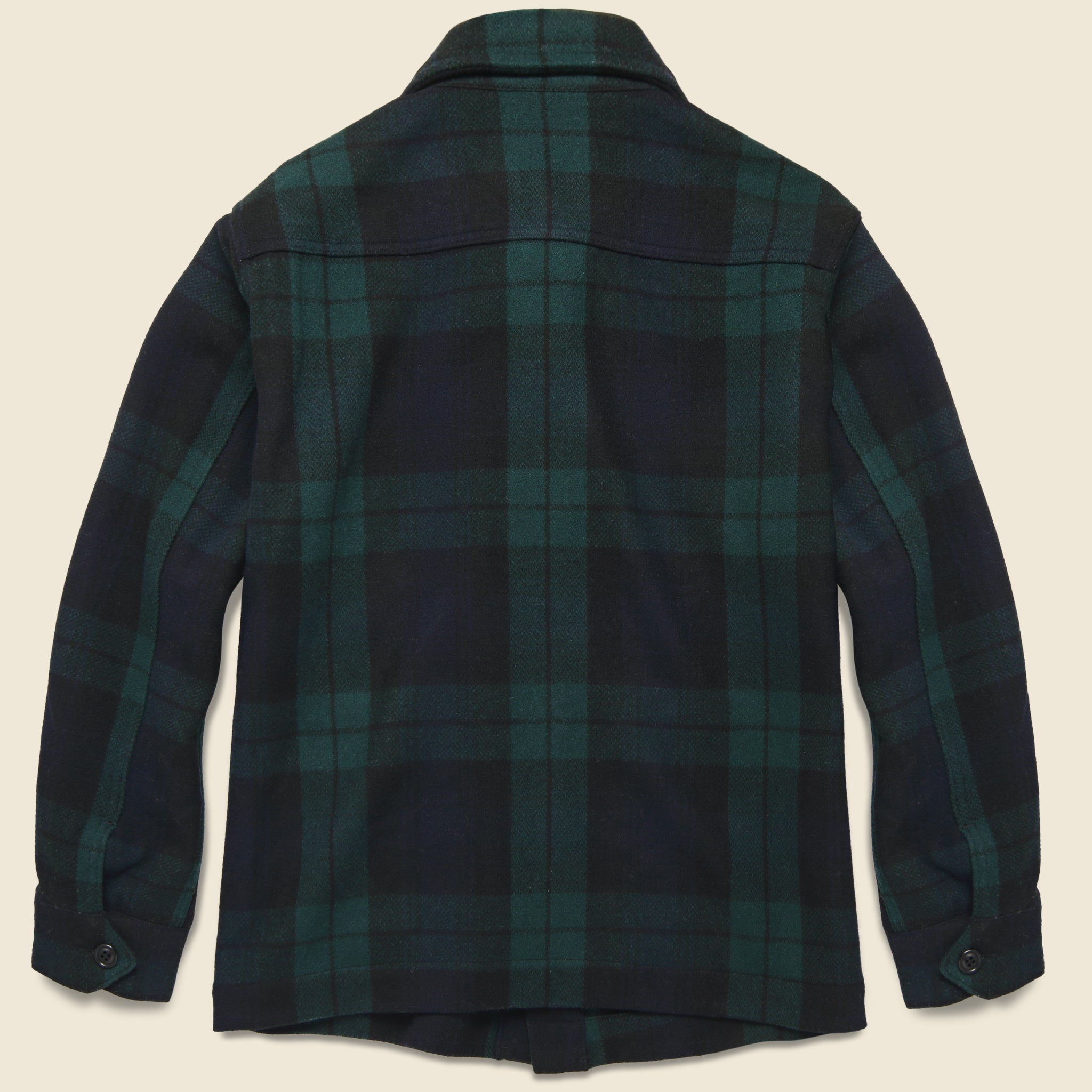 Blackwatch Wool Chore Jacket - Black/Green - Alex Mill - STAG Provisions - Outerwear - Coat / Jacket