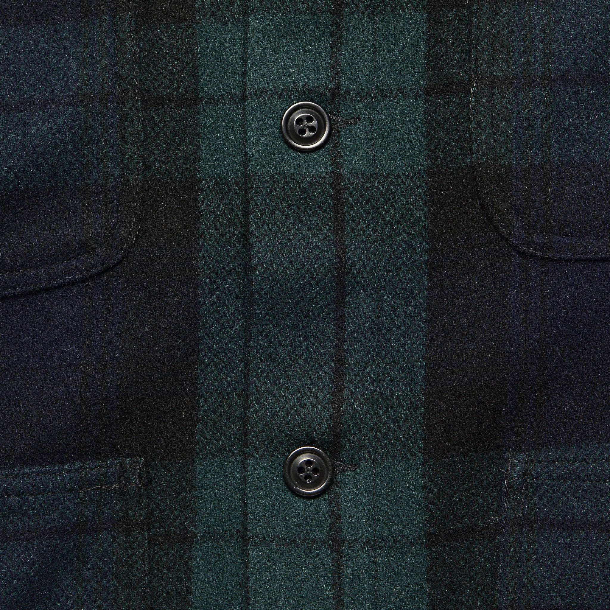 Blackwatch Wool Chore Jacket - Black/Green - Alex Mill - STAG Provisions - Outerwear - Coat / Jacket